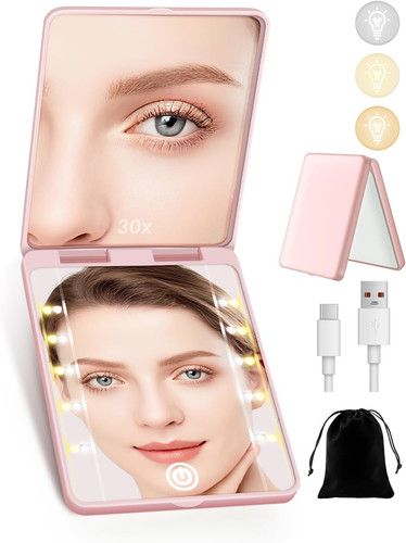 Compact mirror rechargeable - compact,