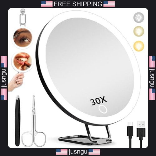 Magnifying makeup mirror - magnifying, with