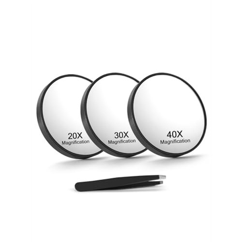 Magnifying mirror set 20x - mirror, 30x