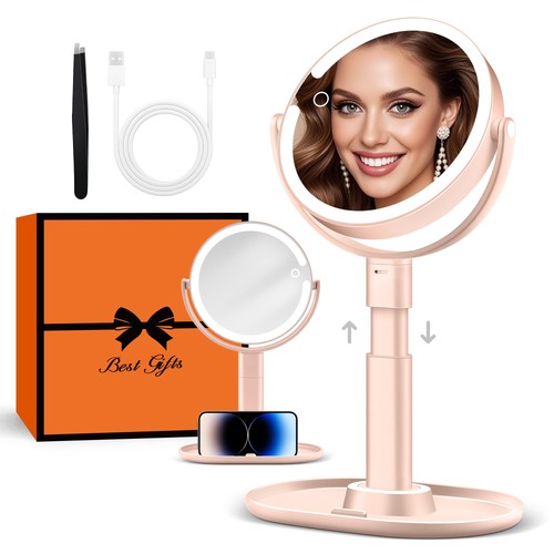 Makeup mirror with - mirror, lights