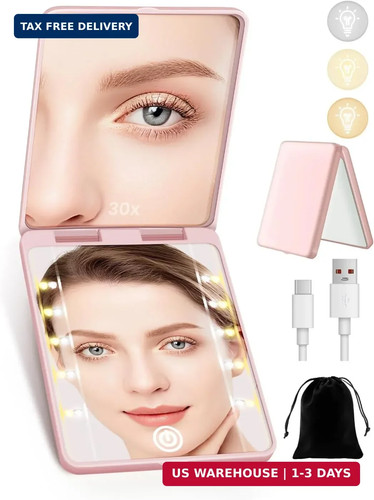 Compact mirror rechargeable - compact,