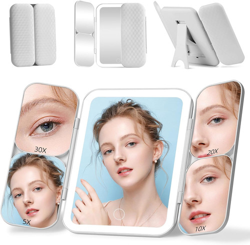 Tri fold vanity - tri-fold, mirror
