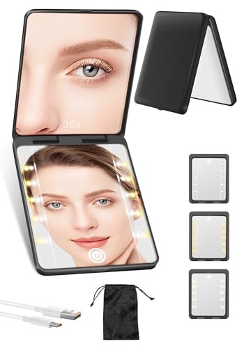 Compact mirror rechargeable - compact, mirror,