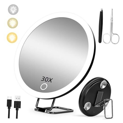 30x magnifying mirror with - 30x,