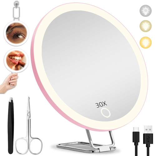 30x magnifying mirror with - 30x,