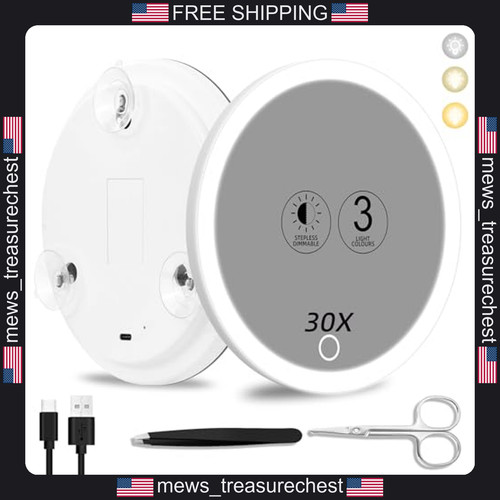 Magnifying mirror with light - mirror,