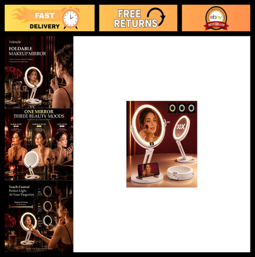 Travel makeup mirror - makeup, with