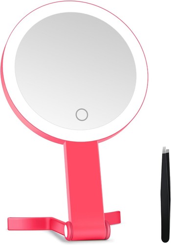 Lighted makeup mirror - lighted, 30x