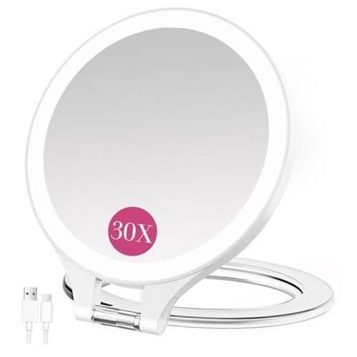Magnifying mirror with light - magnifying,