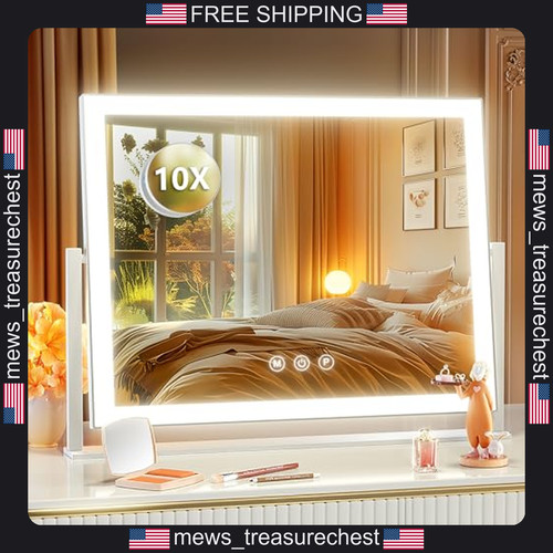 Lighted makeup mirror 3x13 - mirror, 17.3x13