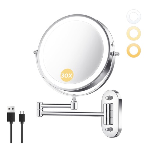 Wall mounted makeup - mounted, mirror