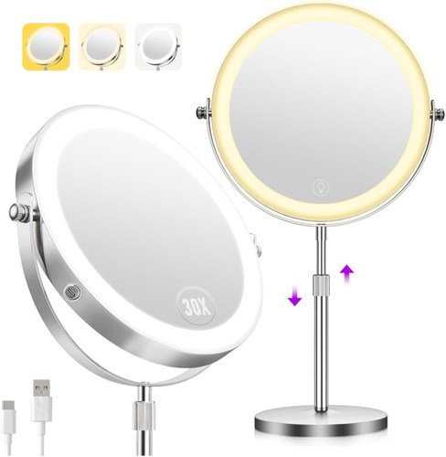 30x makeup mirror with - 1x/30x,