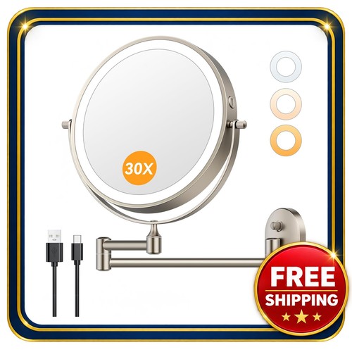 Wall mounted makeup mirror - makeup,
