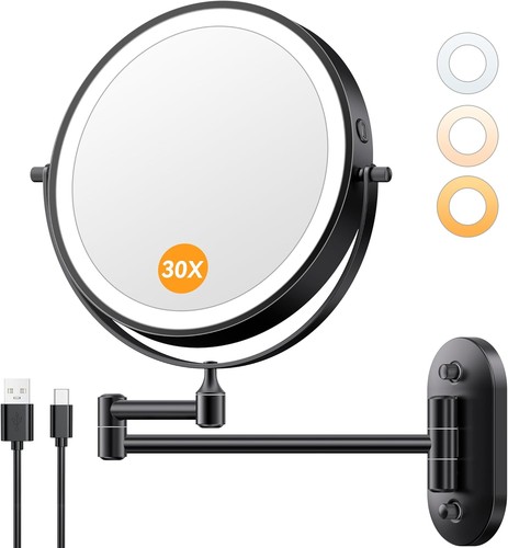 30x wall mounted makeup - 1x/30x,