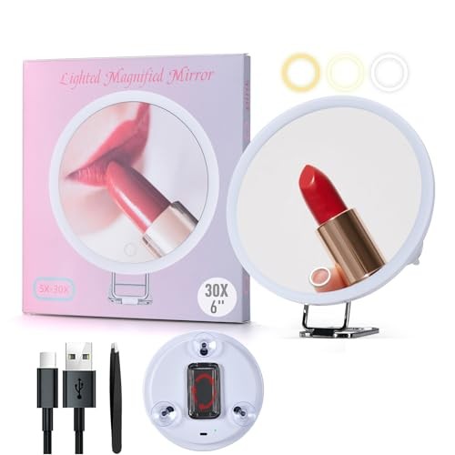 30x magnifying mirror - 6",