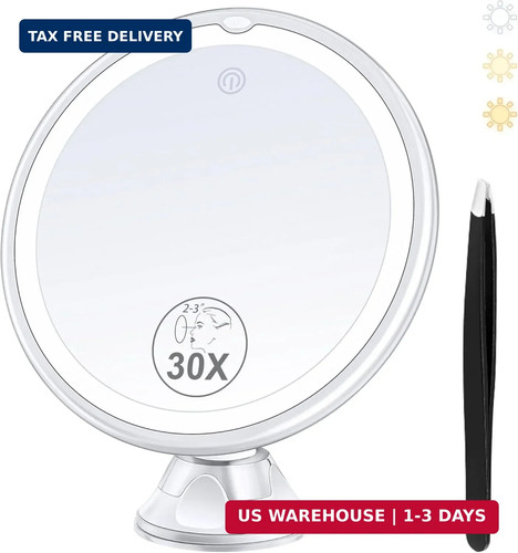 Magnifying mirror with light - mirror,