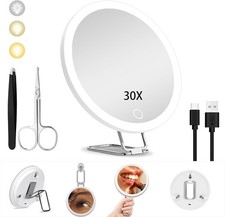 10/30X Magnifying Mirror With
