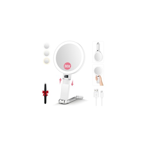 30x travel magnifying mirror - 30x,