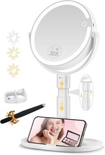 Makeup Mirror with Light, 30X