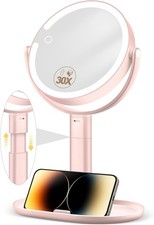 Makeup Mirror with Light, 30X