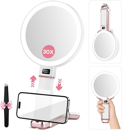 30x travel magnifying mirror - travel,