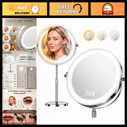 Led makeup mirror with - 9",