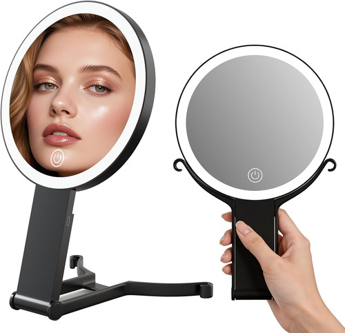 Makeup mirror with lights - with,