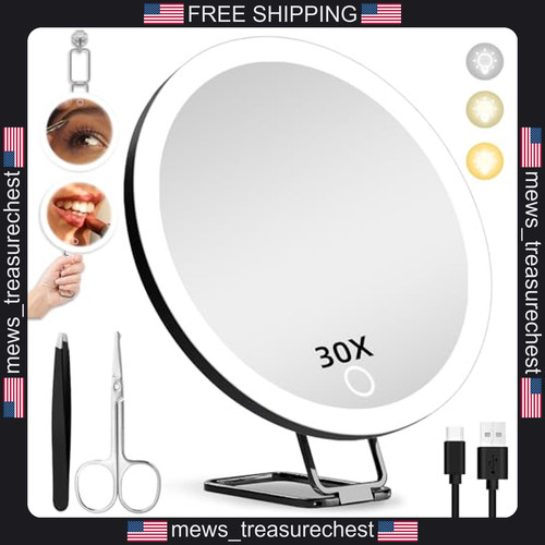 Magnifying makeup mirror with - makeup,