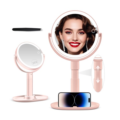 Makeup mirror with - with, 30x